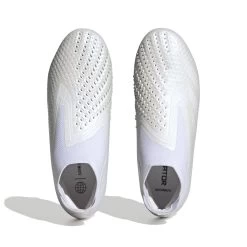 Scarpe Da Calcio Adidas Predator Accuracy+ FG - Pearlized Pack -Negozio Di Attrezzature Per Il Calcio adidas gw4559 2 footwear photography top portrait view white 000