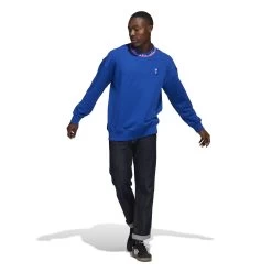 ADIDAS Felpa Juventus Turin Lifestyler Crew 2022/23 -Negozio Di Attrezzature Per Il Calcio adidas hd8880 7 apparel on model standard outfit view white