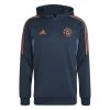 ADIDAS Felpa Con Cappuccio Manchester United 2022/23 -Negozio Di Attrezzature Per Il Calcio adidas hh9314 2 apparel photography front center view white