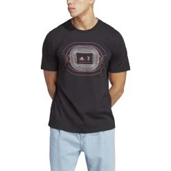 ADIDAS Maglietta Juventus Turin Graphic -Negozio Di Attrezzature Per Il Calcio adidas hs9801 4 apparel on model front view white