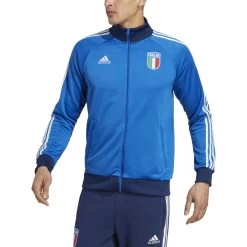 ADIDAS Giacca Della Tuta Italia DNA 2022/23 13 ADIDAS Giacca Della Tuta Italia DNA 2022/23 -Negozio Di Attrezzature Per Il Calcio adidas ht2190 4 apparel on model front view white