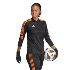 Giacca Da Tuta Da Donna Adidas Tiro 23 Club -Negozio Di Attrezzature Per Il Calcio adidas hz0190 6 apparel on model walking view white