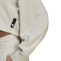 Felpa Da Donna Adidas Sportswear Studio Lounge Summer -Negozio Di Attrezzature Per Il Calcio he1717 9 apparel on model detail view 2 white