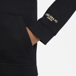 Nike Felpa Con Cappuccio Con Zip Intera Bambino Chelsea 2022/23 -Negozio Di Attrezzature Per Il Calcio nike dn3192 010 d prem