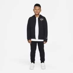 Nike Felpa Con Cappuccio Con Zip Intera Bambino Chelsea 2022/23 -Negozio Di Attrezzature Per Il Calcio nike dn3192 010 f prem